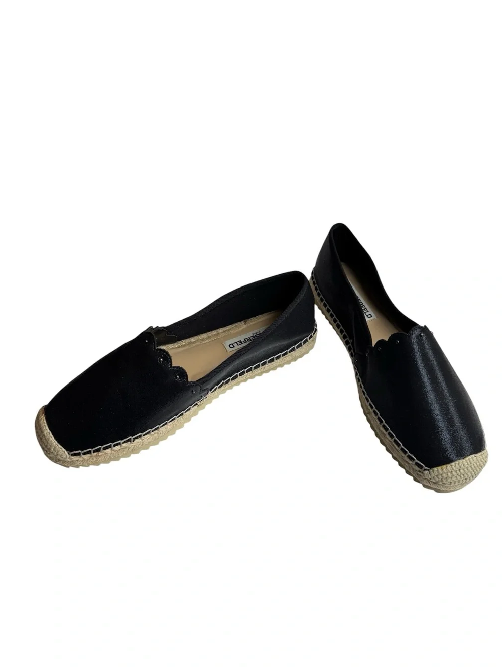 Karl Lagerfeld Paris AKI Scalloped Espadrille With Studs 8.5